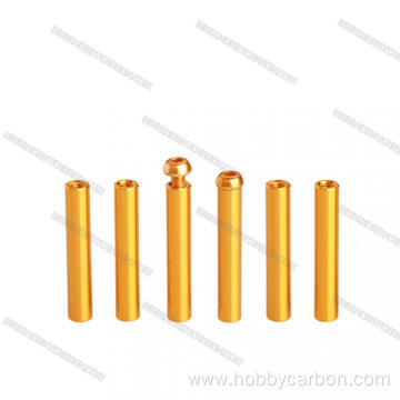 Round threaded M3 customized aluminum standoffs